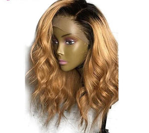 Brazilian Loose Wave Lace Front Wig in Honey Blonde and 1B Ombre - Exotic Hair Shop
