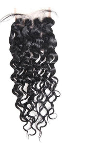 Indian Water Wave 4"x4" Lace Closure - Exotic Hair Shop